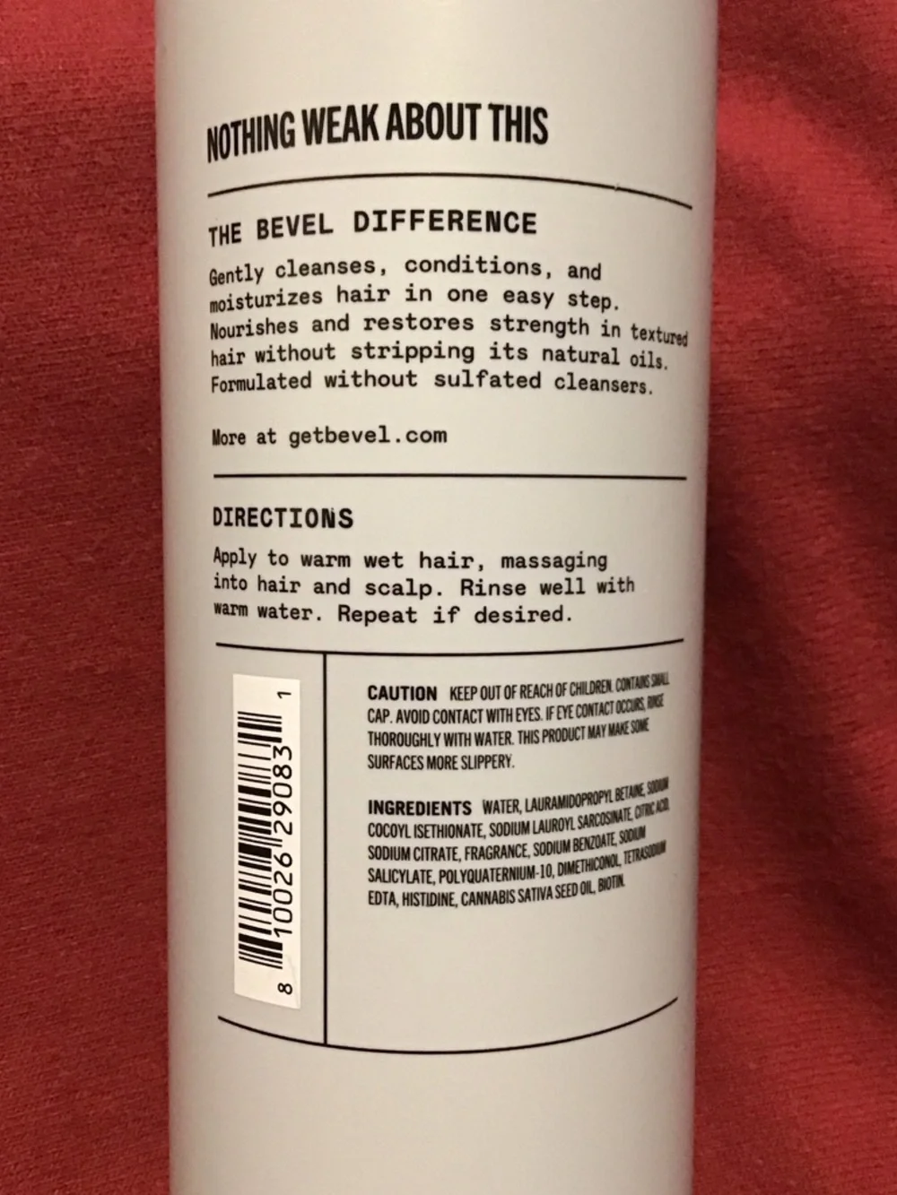 Bevel Strengthening 2-in-1 Shampoo & Conditioner